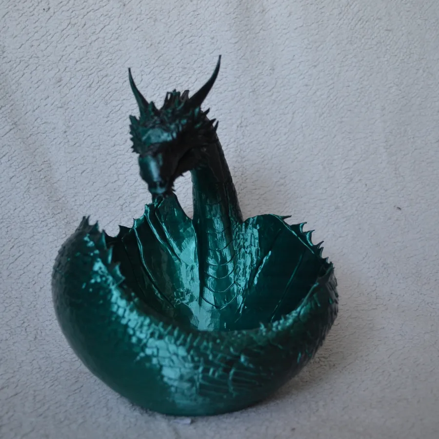 Handgefertigte 3D-Druck-Schale in Drachenform von ULBG